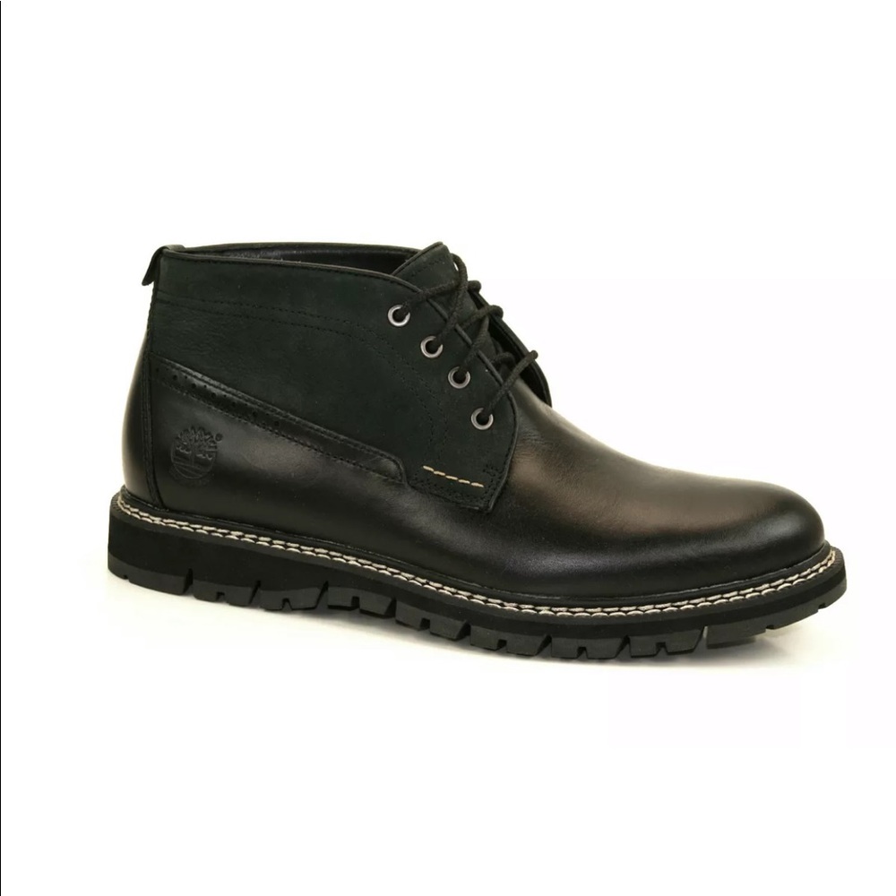 Timberland men’s Britton Hill Chukka boots leather & suede leather combination